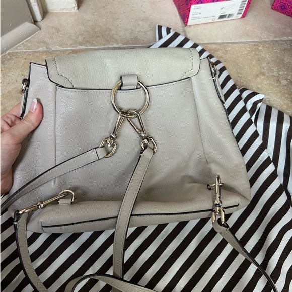 Henri Bendel Convertible Backpack Suede/Leather - Picture 3 of 4